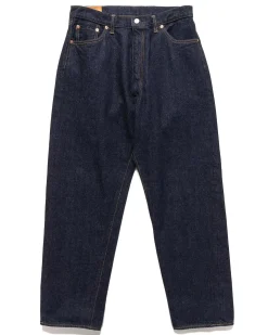 5P Zipper Front Denim Pants Indigo One Wash