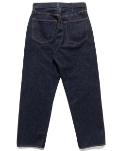 5P Zipper Front Denim Pants Indigo One Wash