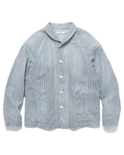 Rancher Jacket Cotton 10Oz Hickory Navy Stripe