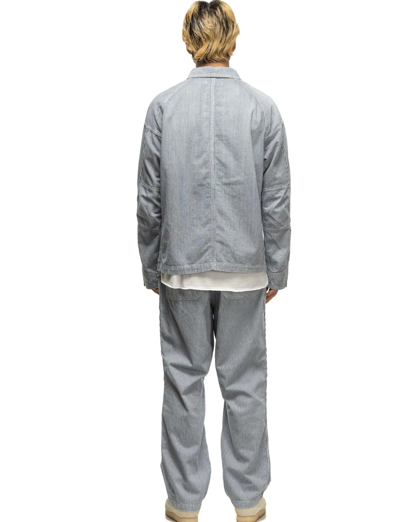 Rancher Trousers Cotton 10Oz Hickory Navy Stripe