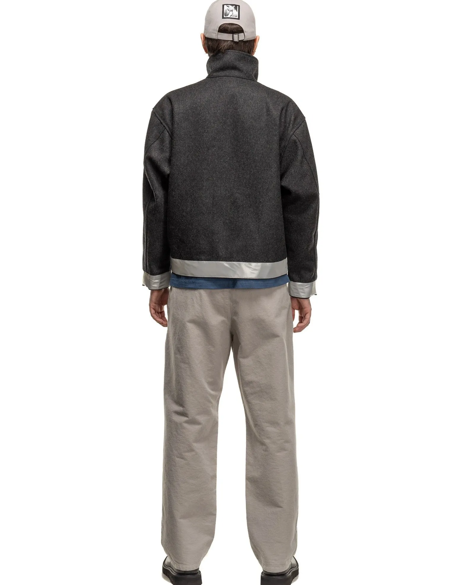 Reflect Wool Zip Jacket Charcoal