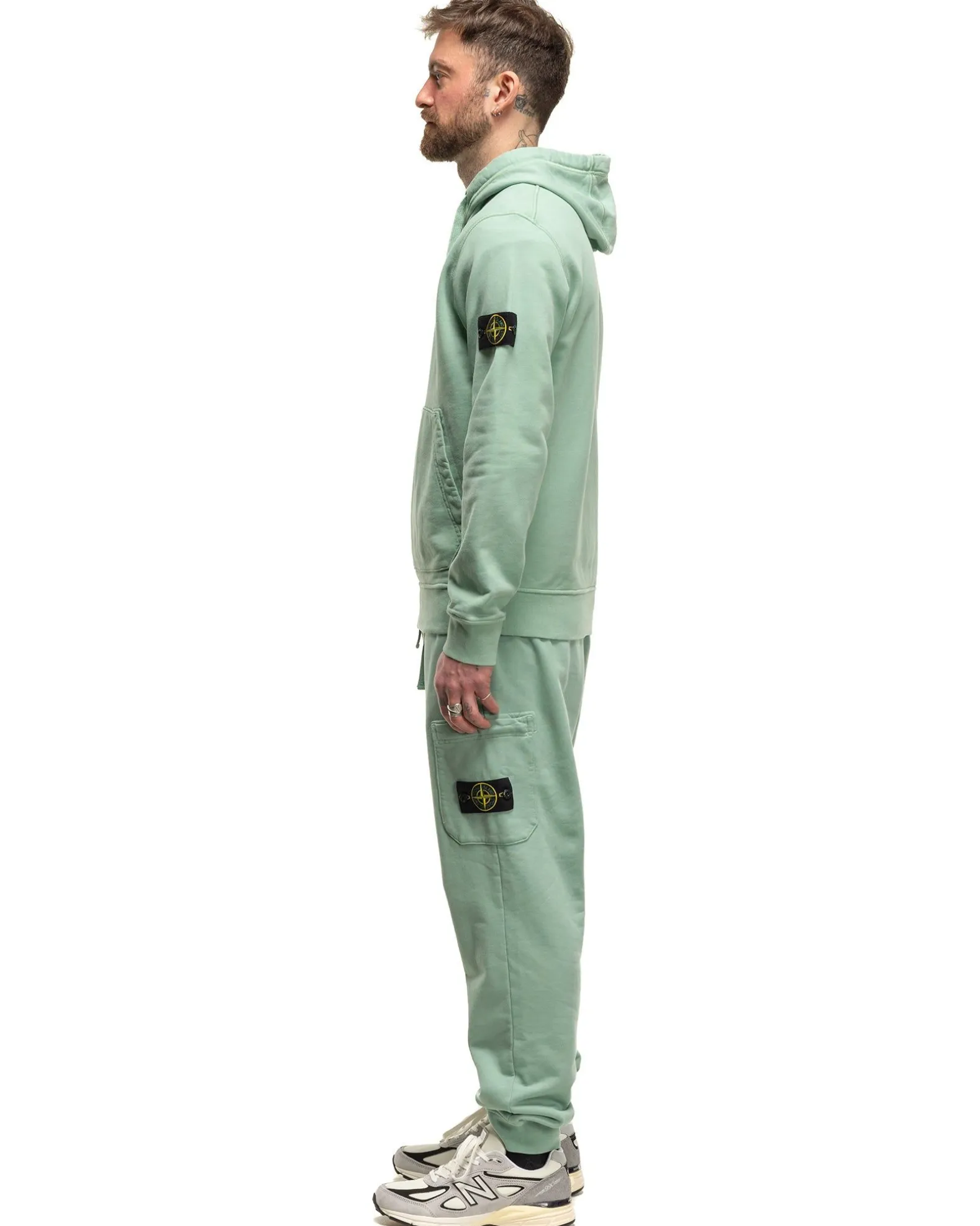 Regular Fit Cargo Sweatpants Light Green