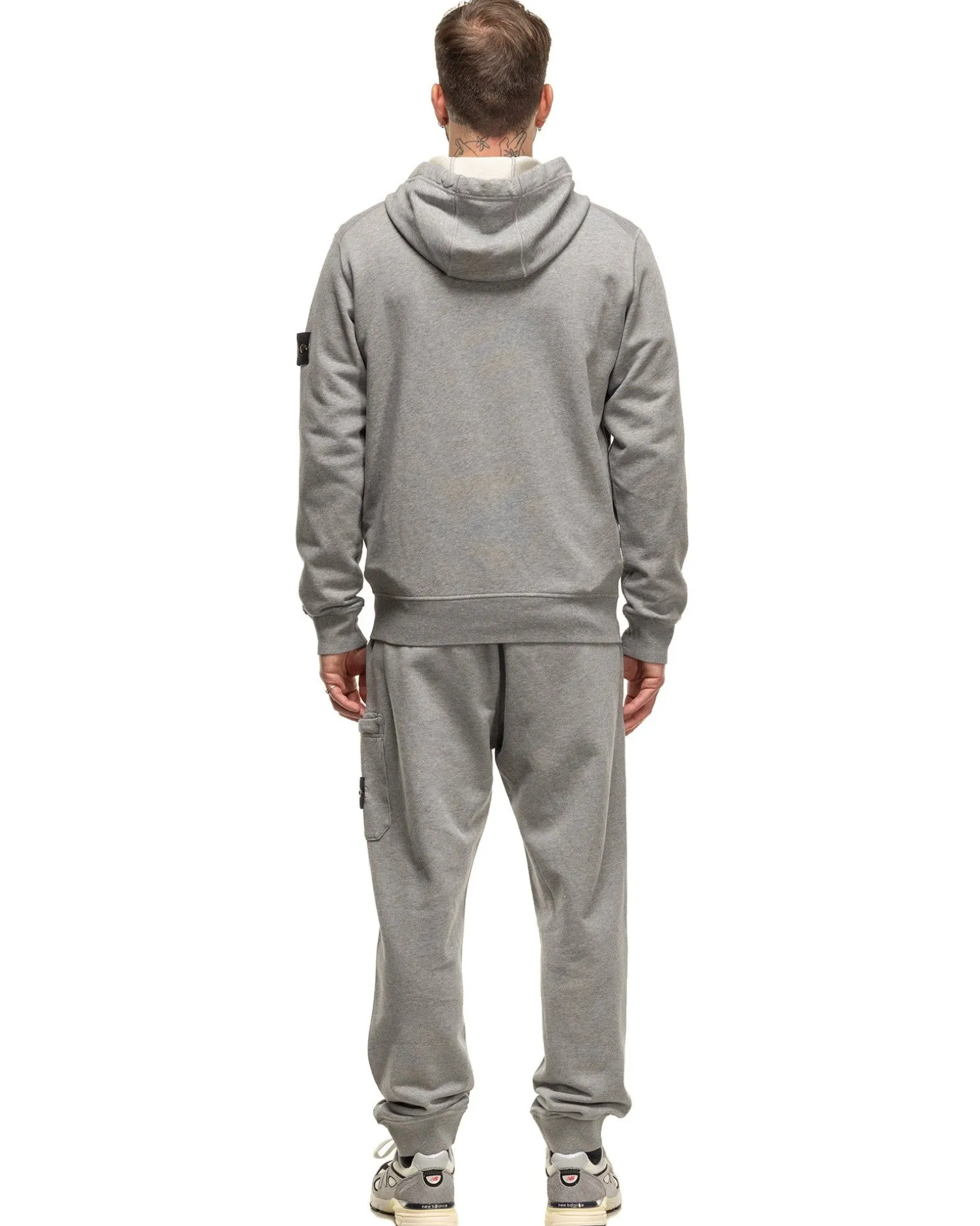 Regular Fit Cargo Sweatpants Melange Grey