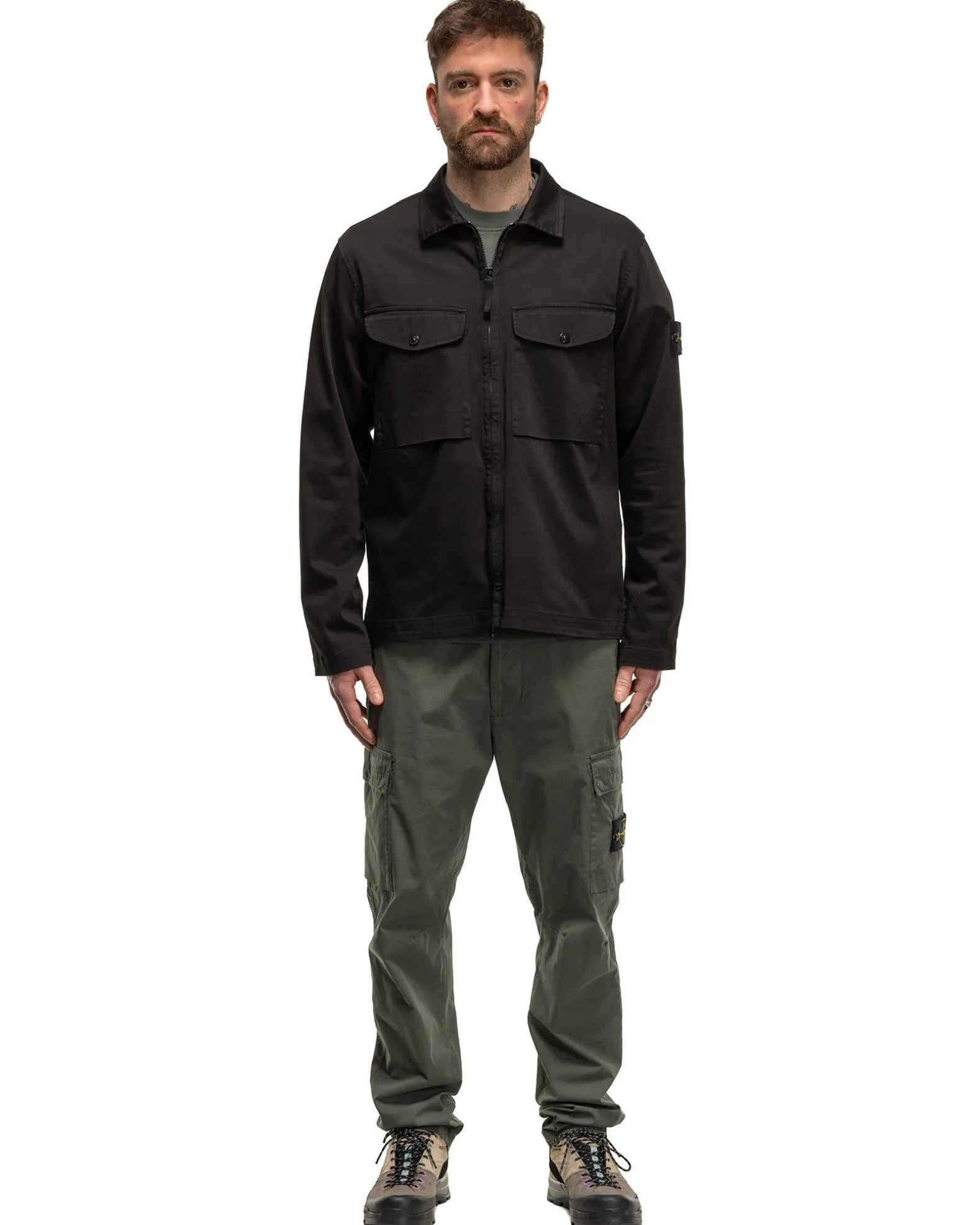 Regular Fit Overshirt Black