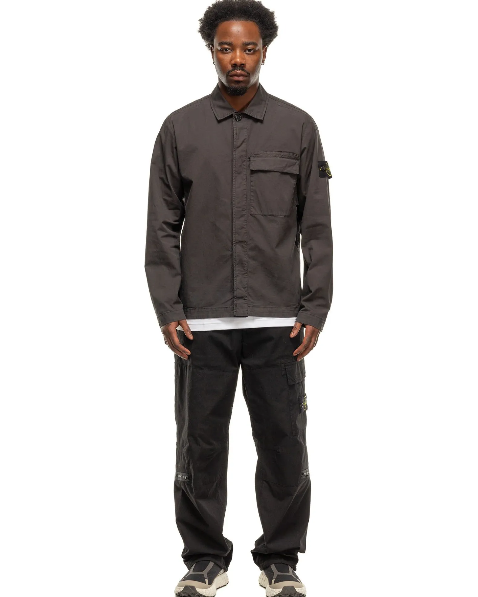 Regular Fit Overshirt Charcoal