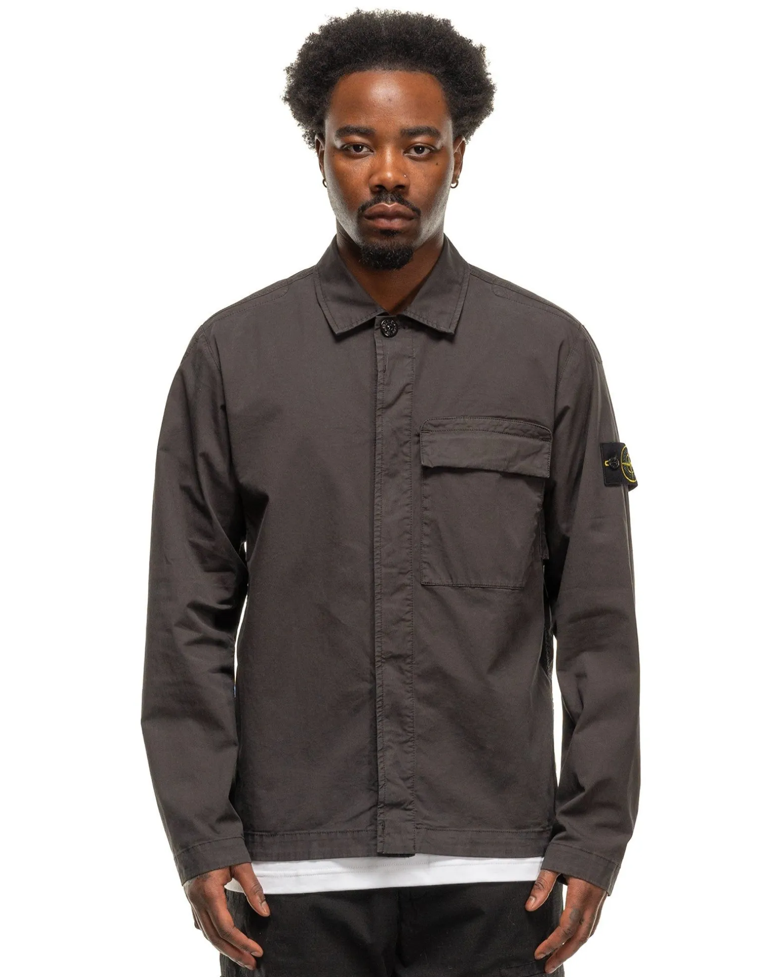 Regular Fit Overshirt Charcoal