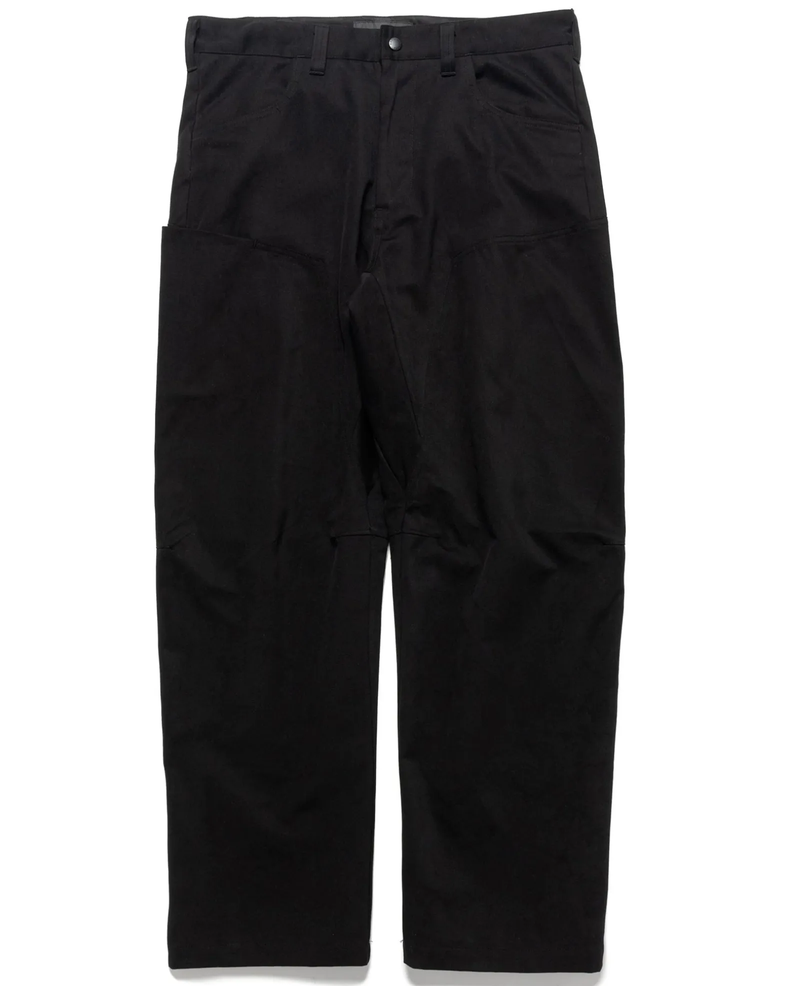 Rig Pants-Duca Visconti Emerized Cotton Twill Black