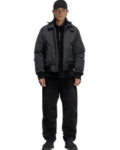 Rig Pants-Duca Visconti Emerized Cotton Twill Black