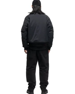 Rig Pants-Duca Visconti Emerized Cotton Twill Black