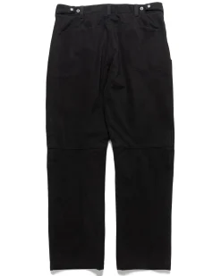 Rig Pants-Duca Visconti Emerized Cotton Twill Black