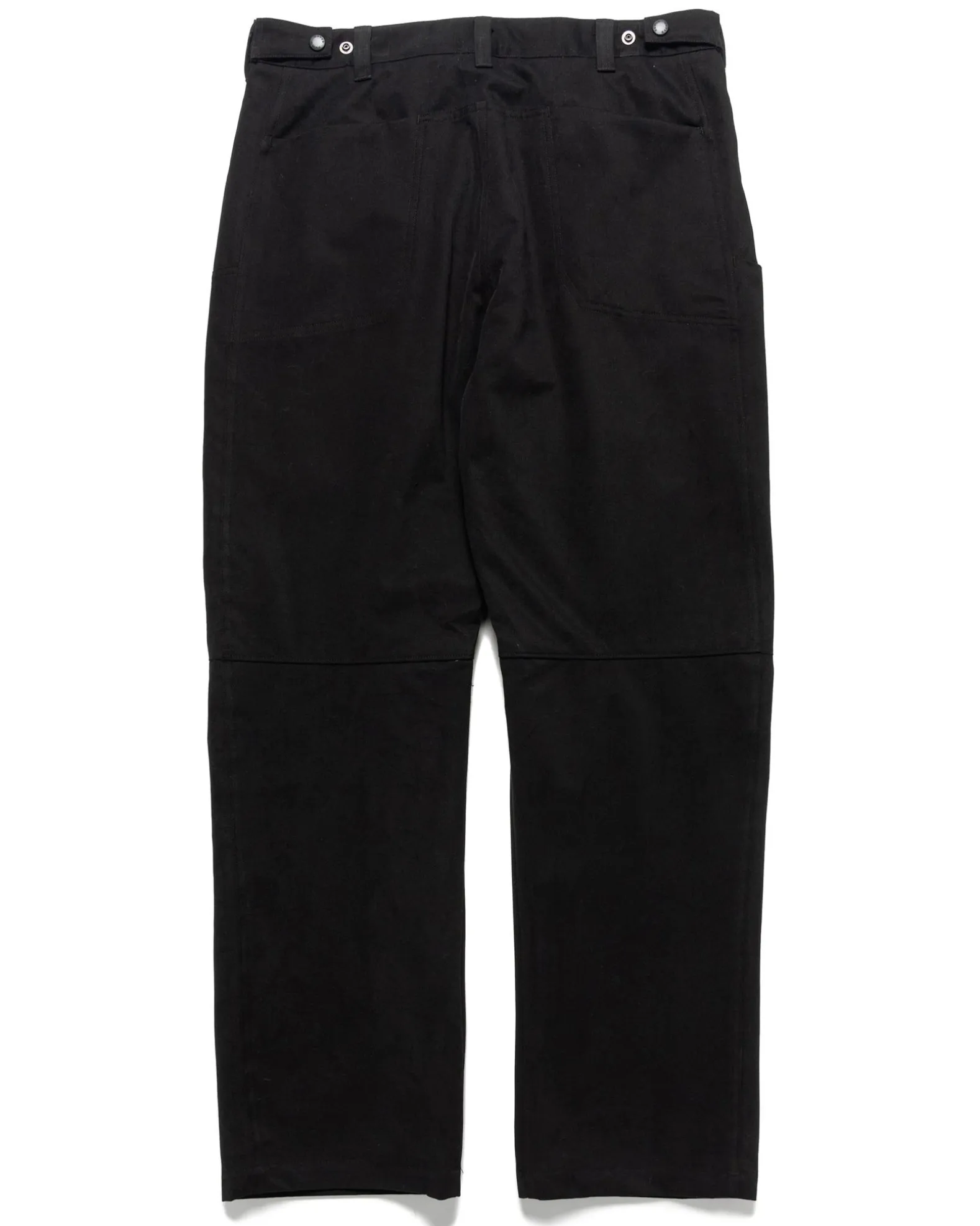 Rig Pants-Duca Visconti Emerized Cotton Twill Black