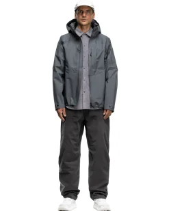 Rig Pants-Duca Visconti Emerized Cotton Twill Charcoal