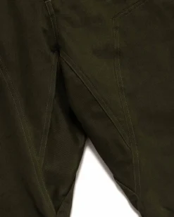 Rig Pants-Duca Visconti Emerized Cotton Twill Olive