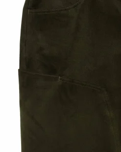 Rig Pants-Duca Visconti Emerized Cotton Twill Olive