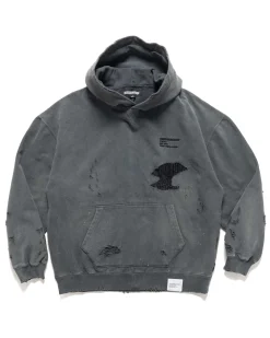 Savage Sweat Parka Ls Black