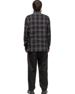 Sheer Check B.D Shirt Black