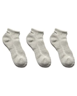 Skivvies 3 Piece Ankle Sox Grey