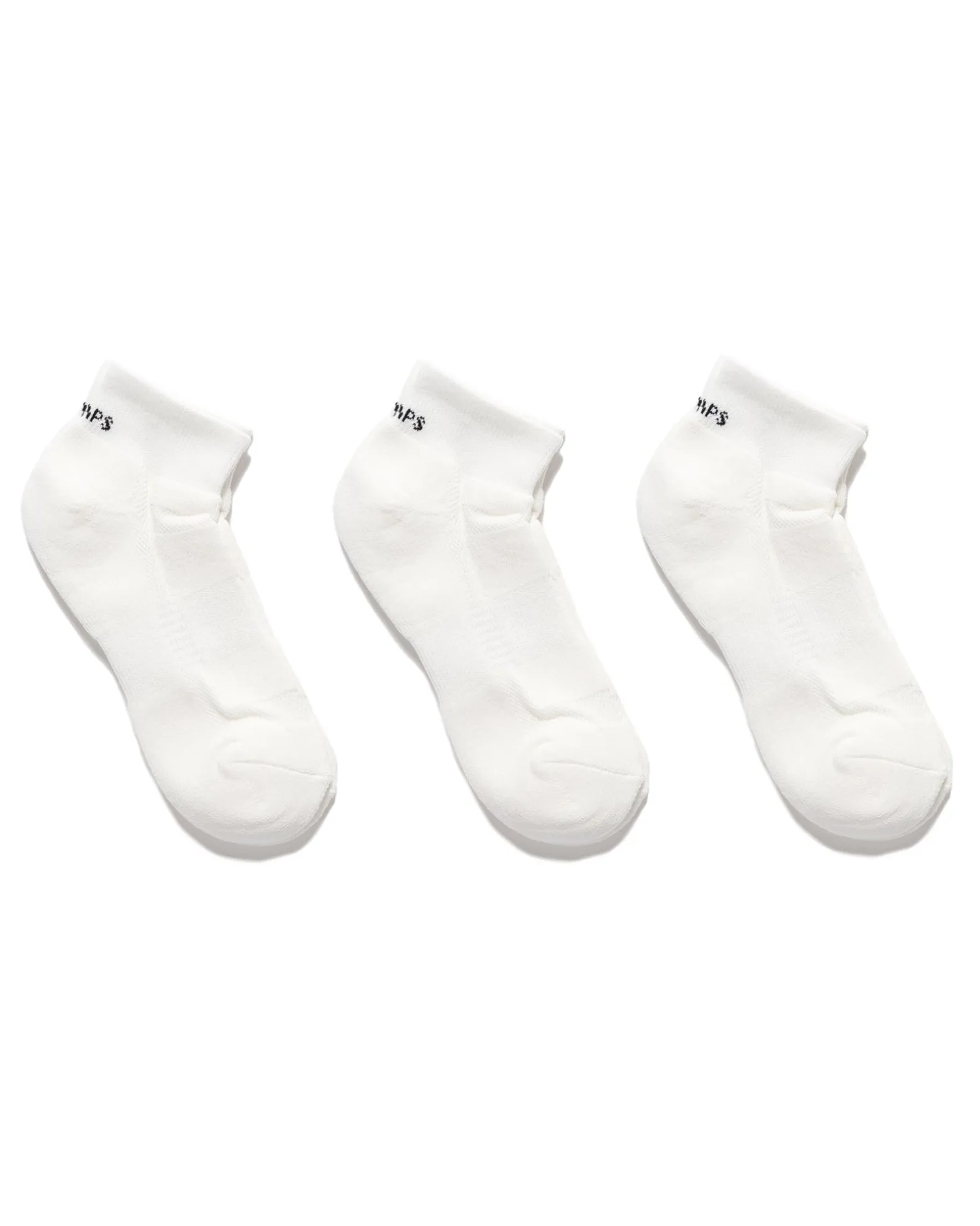 Skivvies 3 Piece Ankle Sox White