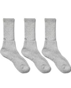 Skivvies 3 Piece Tube Sox Grey