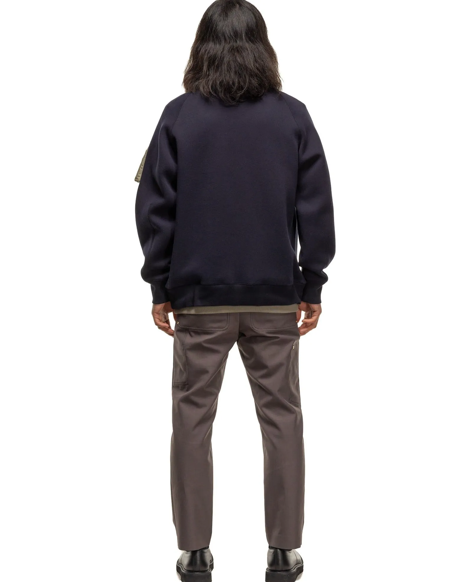 Sponge Sweat X Nylon Twill Pullover Navy