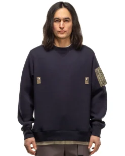 Sponge Sweat X Nylon Twill Pullover Navy