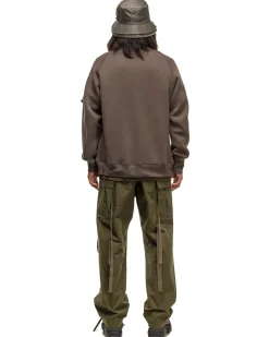 Sponge Sweat X Nylon Twill Pullover Taupe