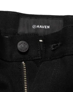 Station Pant-Suvin Cotton Denim Black