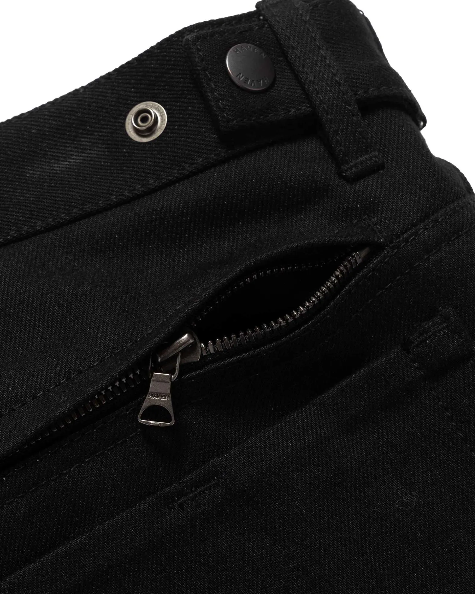 Station Pant-Suvin Cotton Denim Black