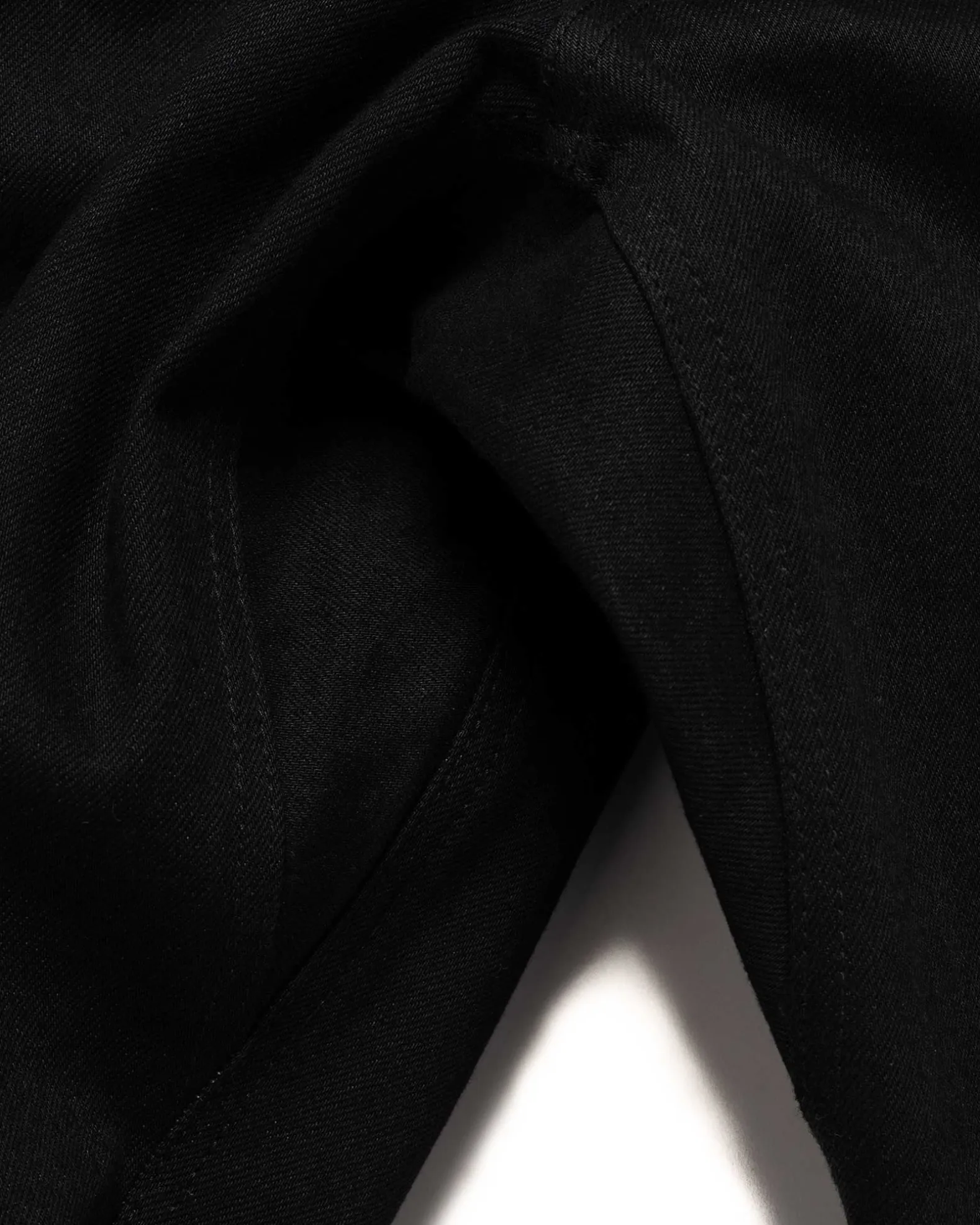 Station Pant-Suvin Cotton Denim Black
