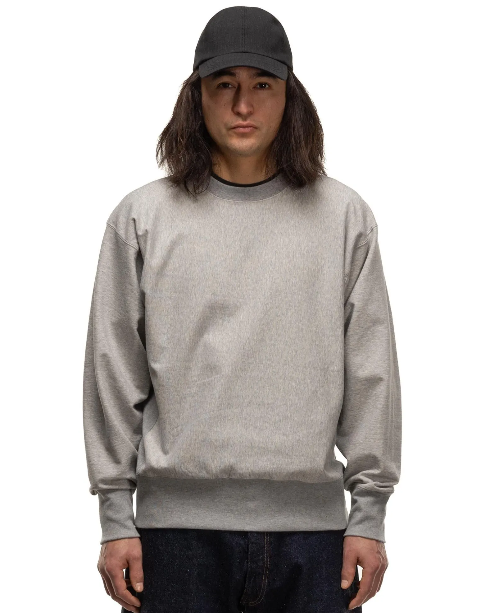 Stretch Crew Pullover Fether Grey
