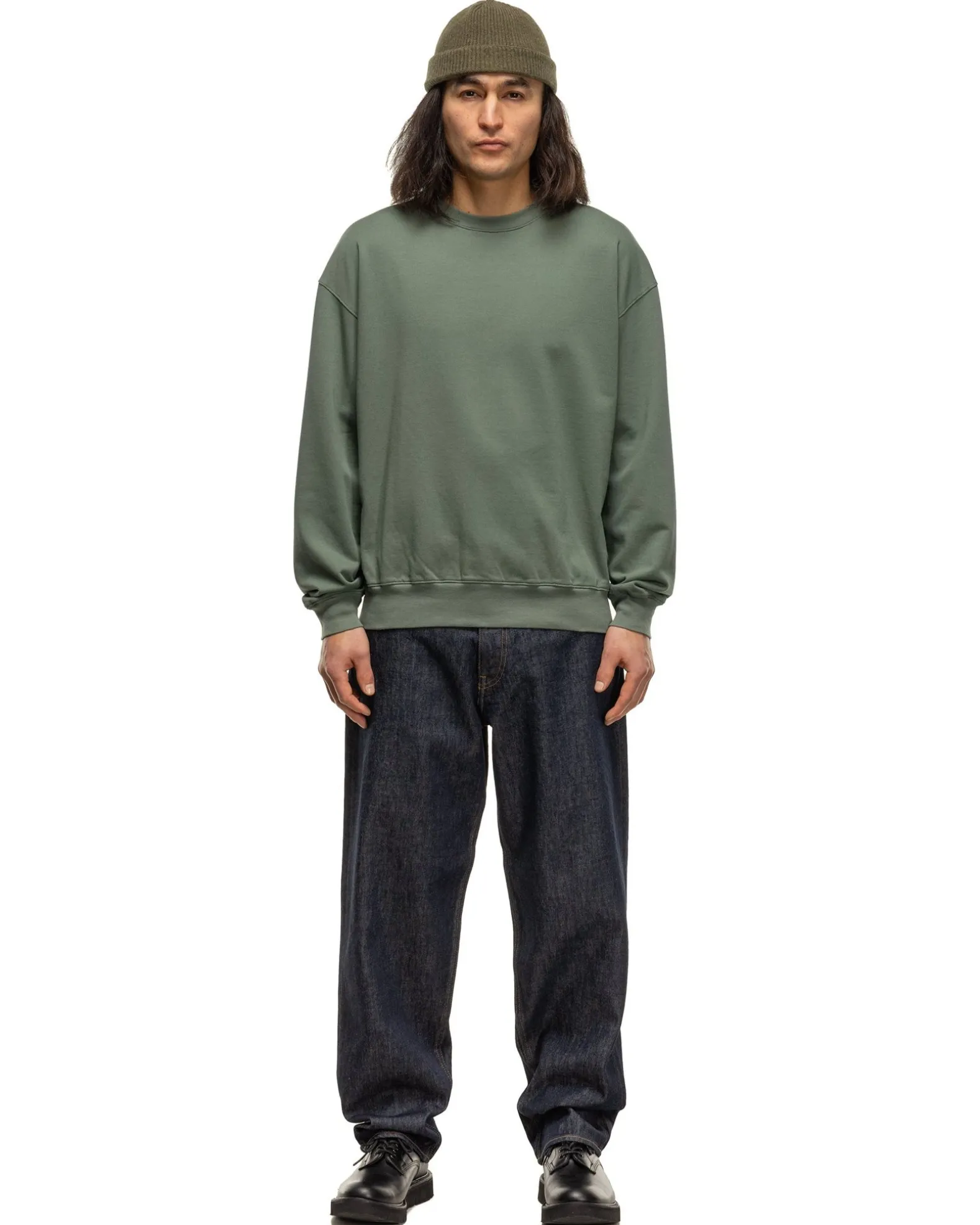 Super High Gauze Sweat P/O Dusty Green