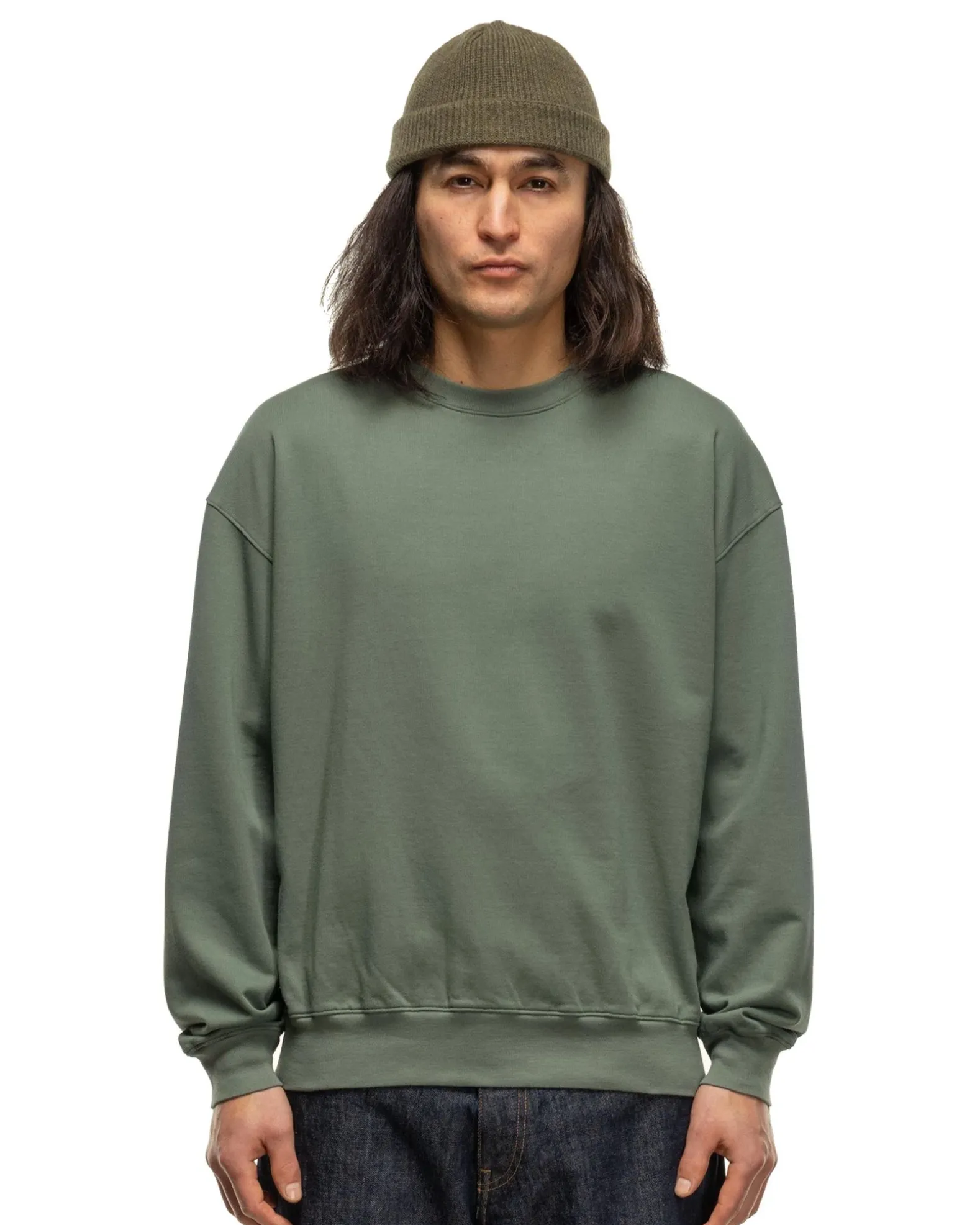 Super High Gauze Sweat P/O Dusty Green
