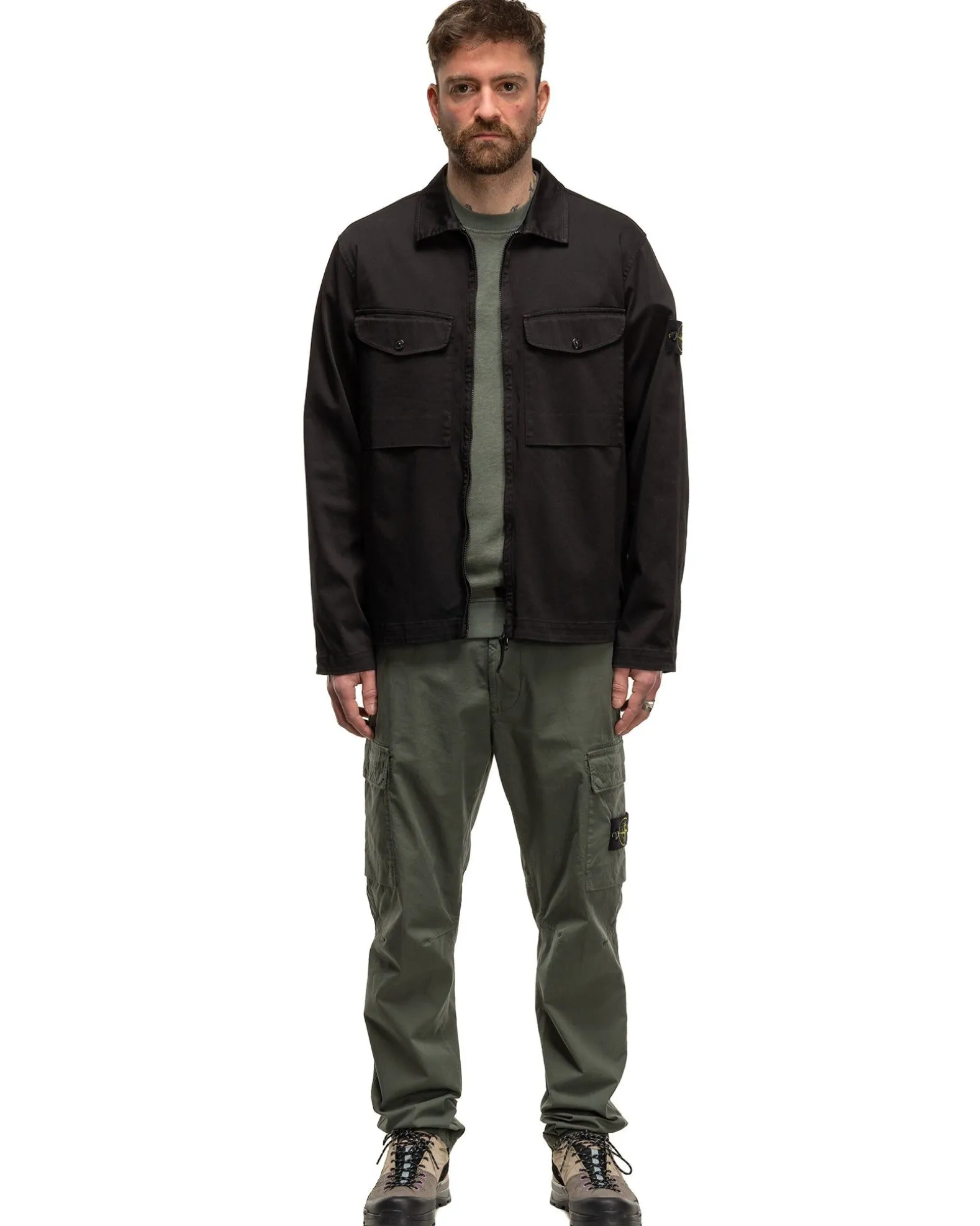 Supima® Cotton Twill Stretch-Tc Regular Fit Cargo Pants Musk
