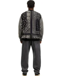 30/-Swt Knit Bandanna Big Vest Black