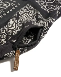 30/-Swt Knit Bandanna Big Vest Black
