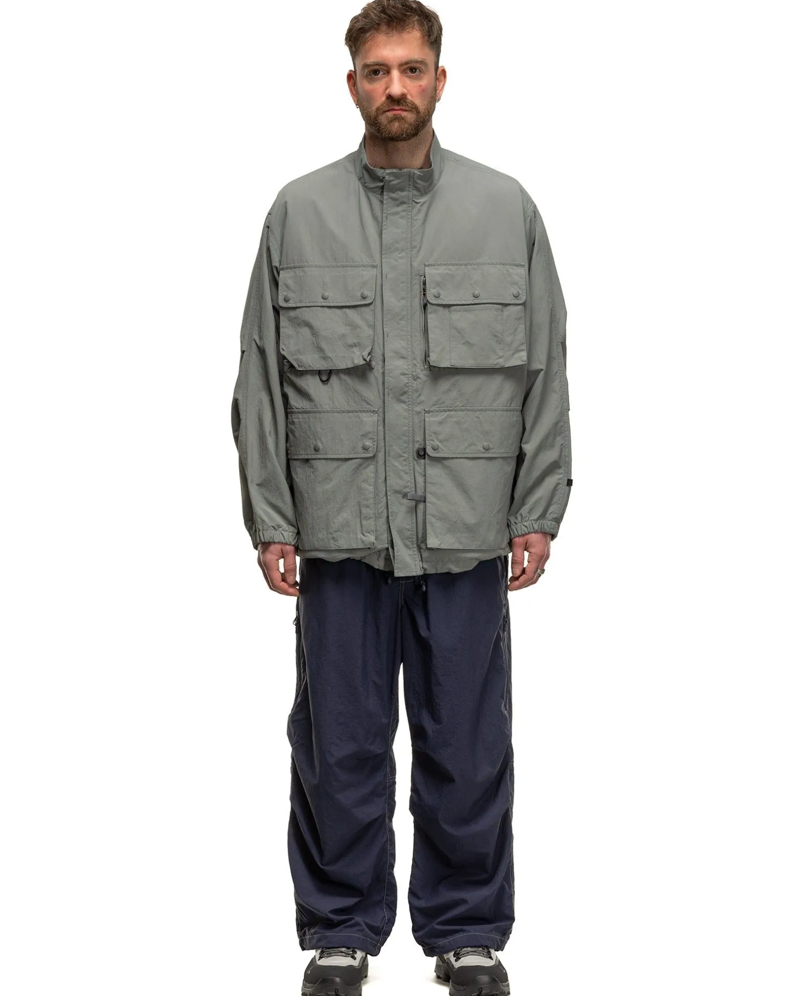 Tech Parachute Jacket Grey