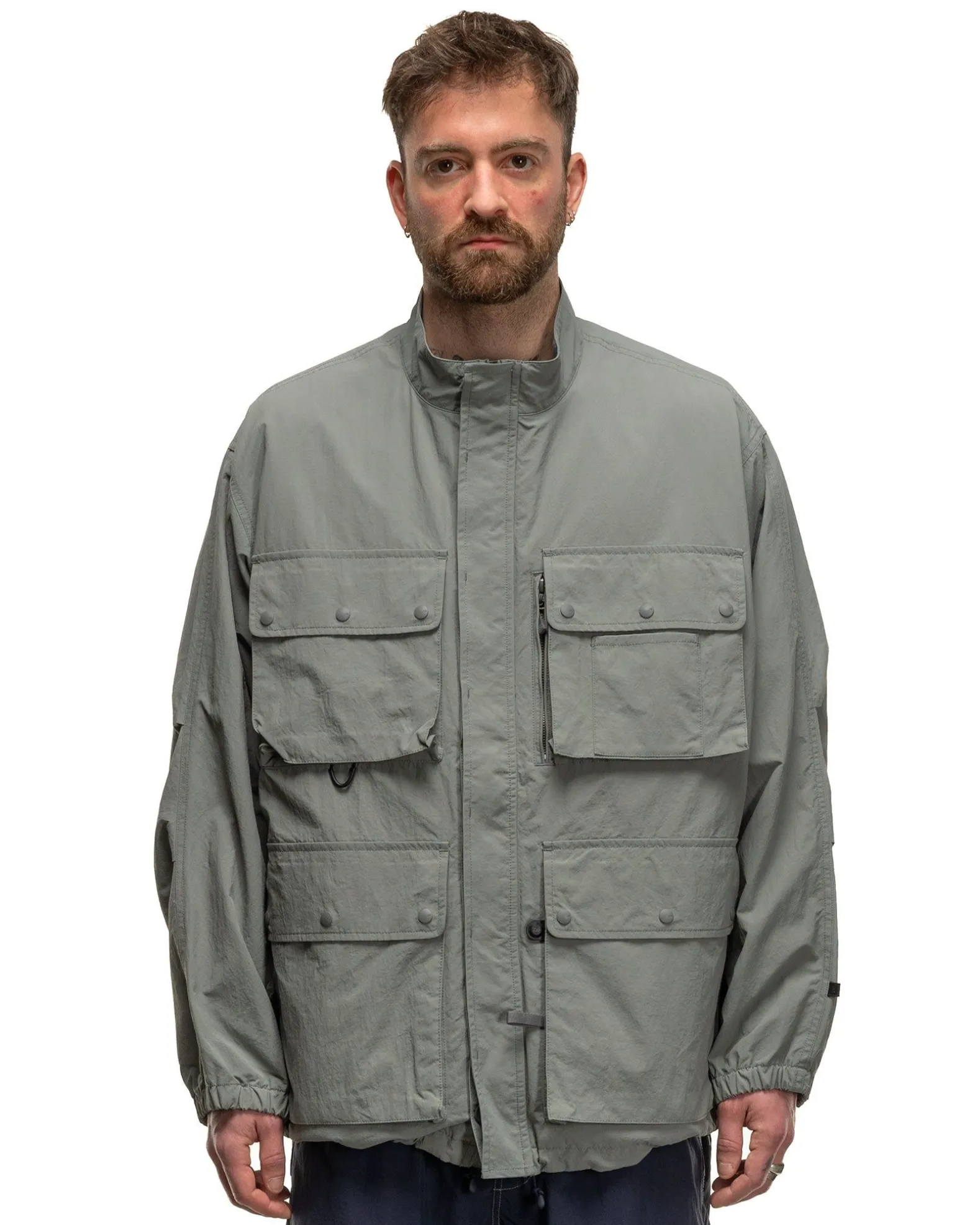 Tech Parachute Jacket Grey