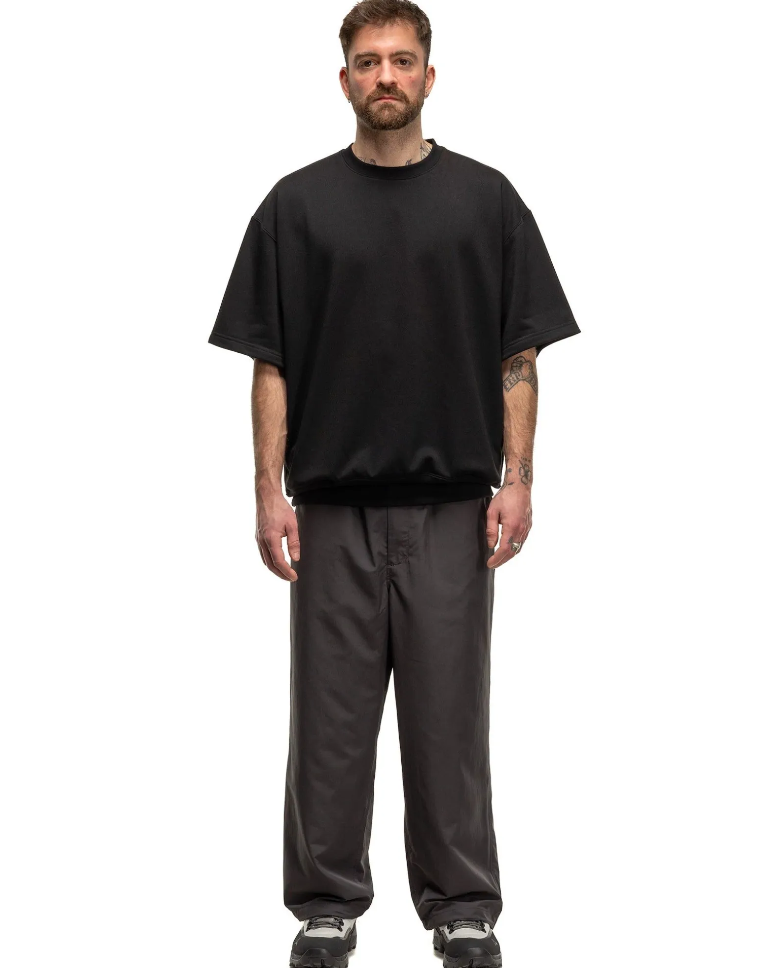 Tech Sweat Crew S/S Black