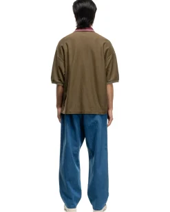 Tequila Jacquard Jersey Box Polo Brown