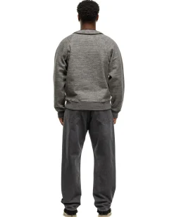 Top Jersey Baseball Henley Swt (Great Kountry) Charcoal