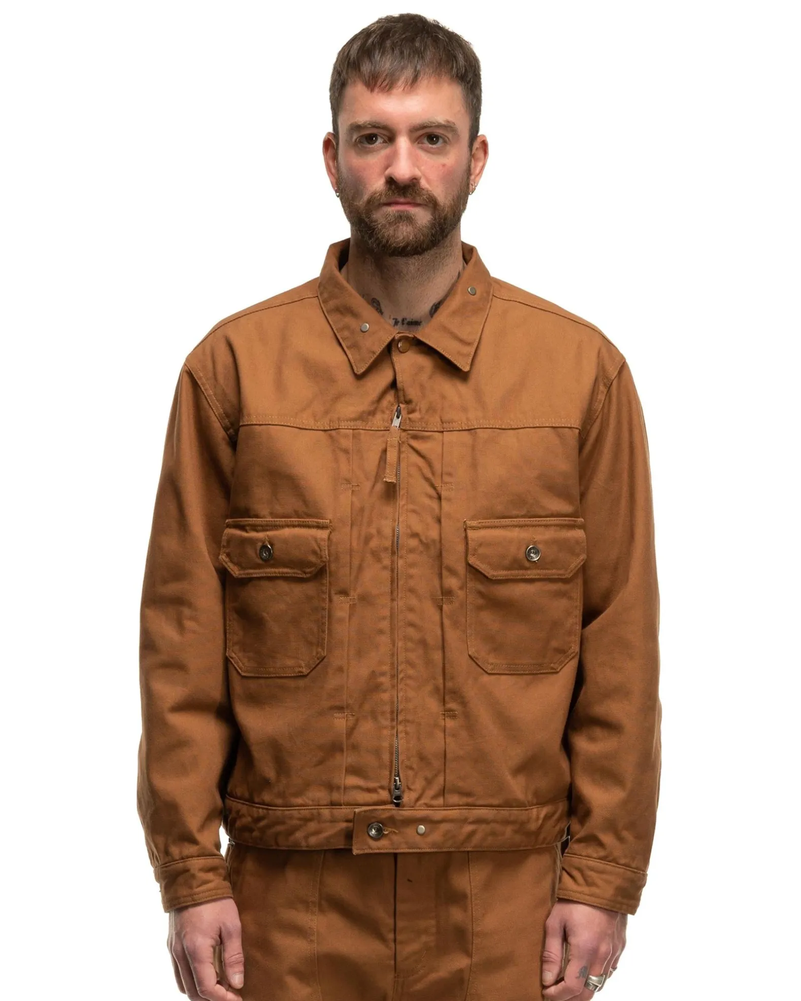 Trucker Jacket 12Oz Duck Canvas Brown