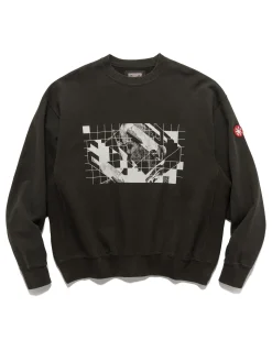 Washed Dimensions Crew Neck Black