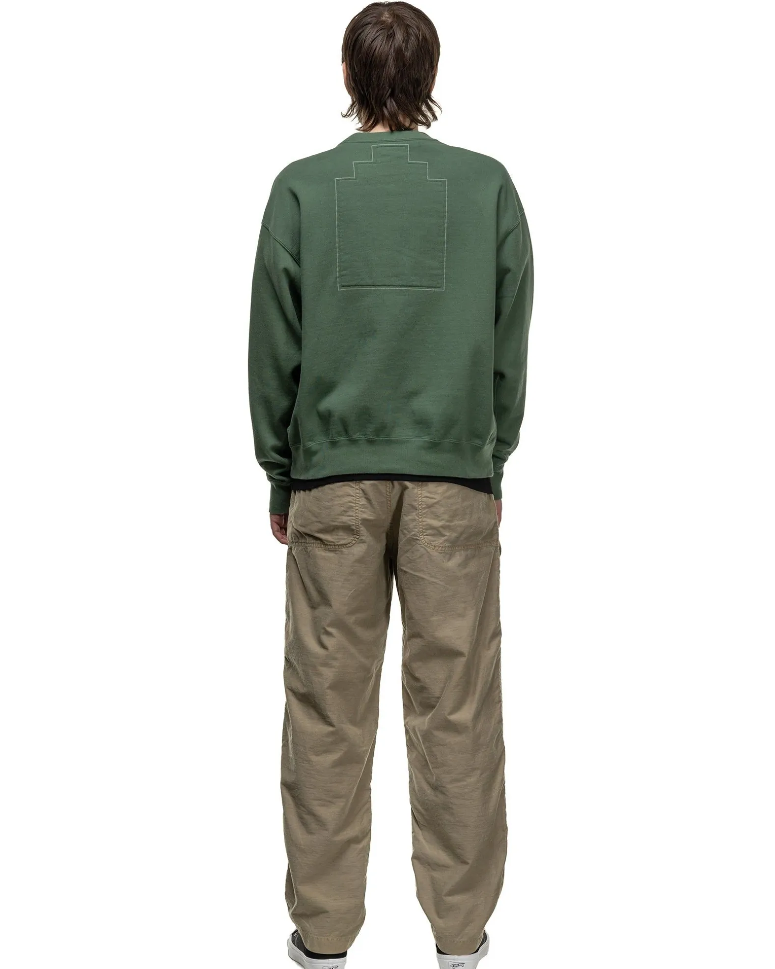 Washed Vs 8B Crew Neck Green