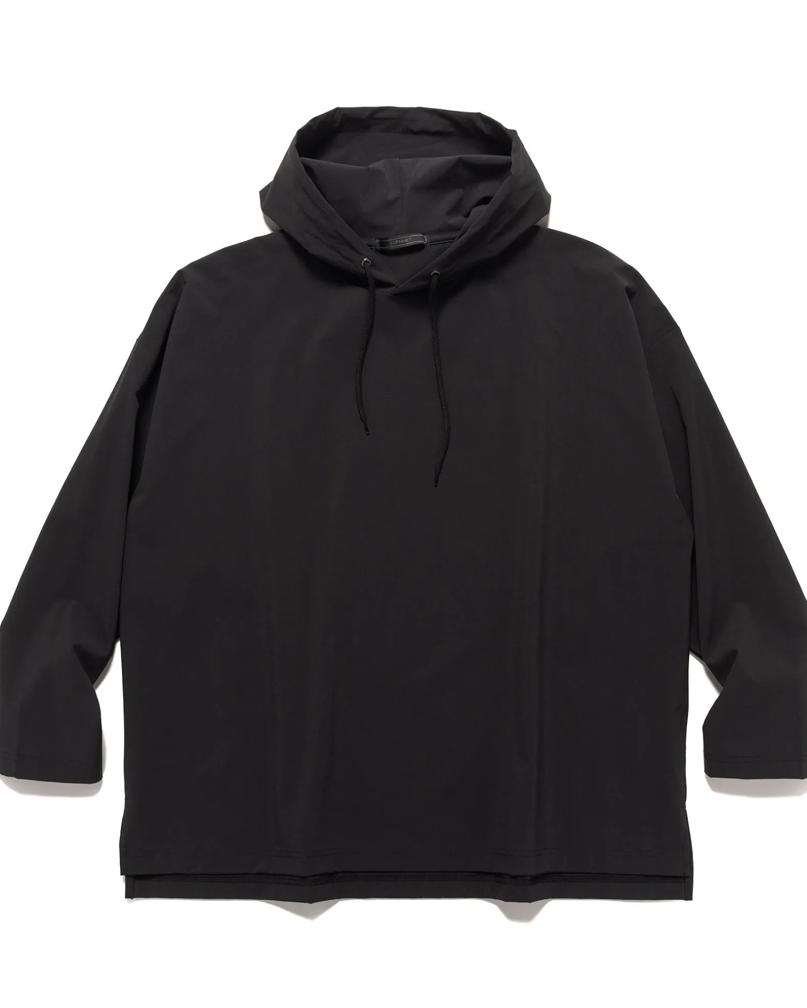 4Way Stretch Oversized Pullover Hoodie Black