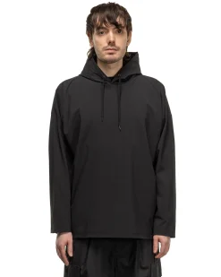 4Way Stretch Oversized Pullover Hoodie Black