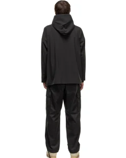 4Way Stretch Oversized Pullover Hoodie Black