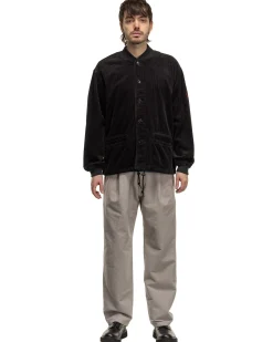 6W Cord Button Up Jacket Black