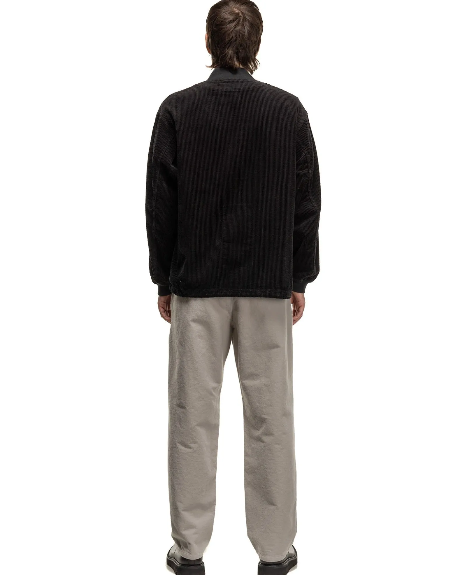 6W Cord Button Up Jacket Black