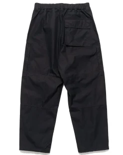 Weatherproof Cotton Canvas Ghost Piece Loose Fit Cargo Pants Black