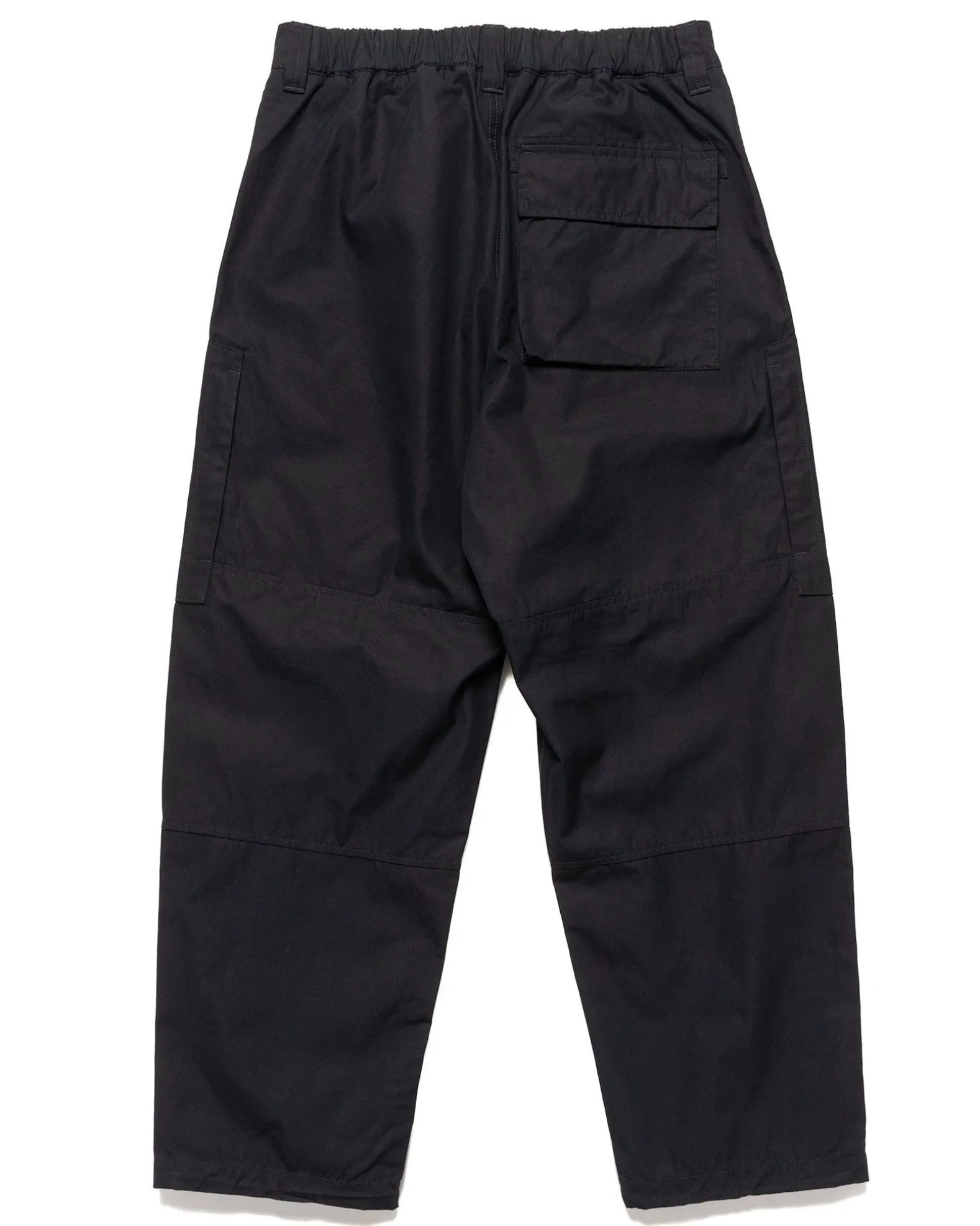 Weatherproof Cotton Canvas Ghost Piece Loose Fit Cargo Pants Black